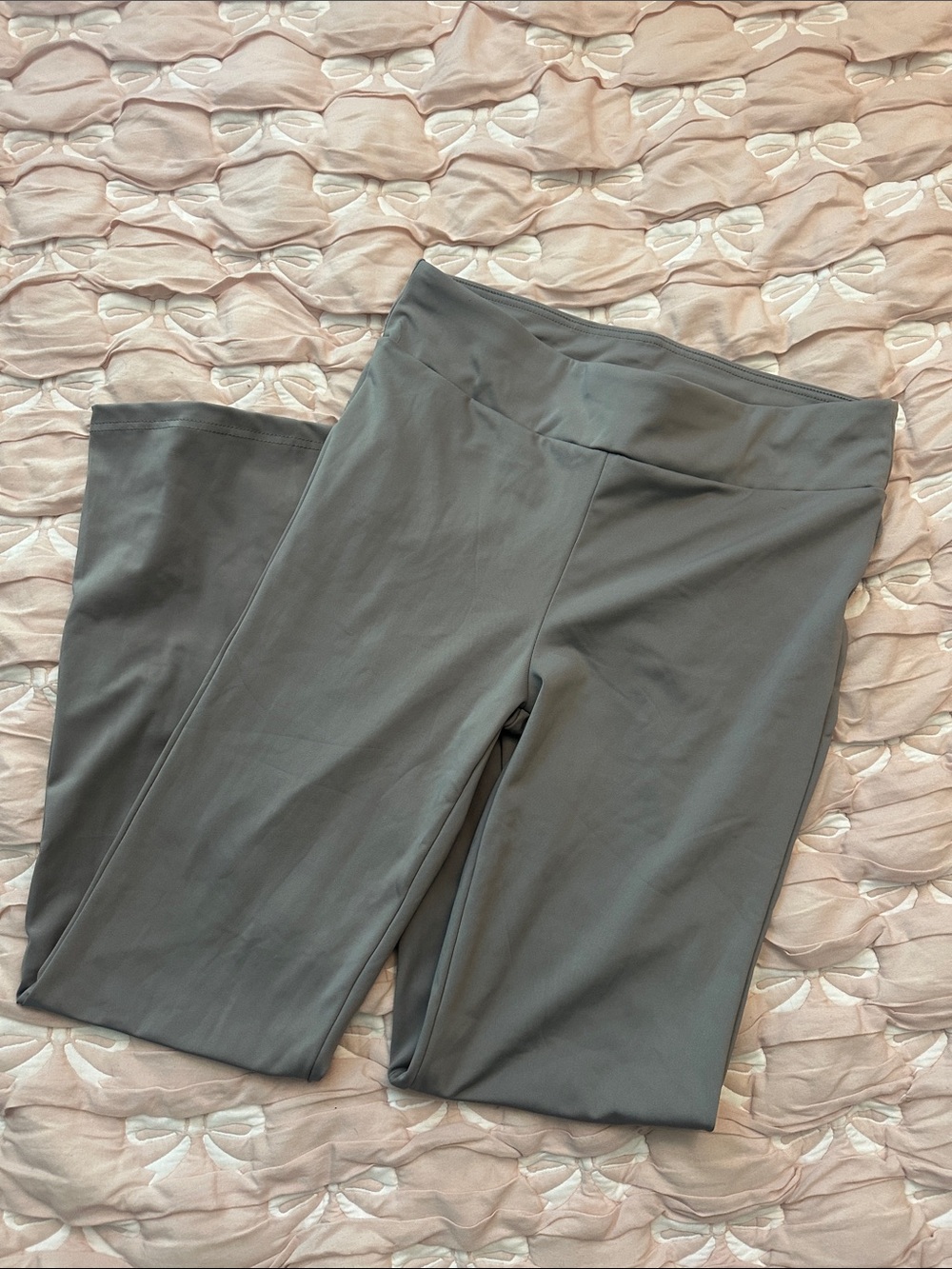 shosho Gray Leggings Women's High-Waist Stretch Pants